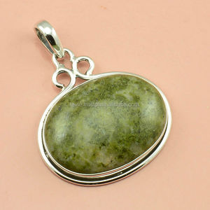 เครื่องประดับอัญมณีเงินสเตอร์ลิงอัญมณีอัญมณีเยสเปอร์ธรรมชาติเครื่องประดับจี้เงินแท้เครื่องเพชรพลอยที่กำหนดเอง - Product Image 1