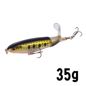 Leurre de <span class=keywords><strong>pêche</strong></span> <span class=keywords><strong>Whopper</strong></span> Popper 10cm/14cm, appât artificiel, <span class=keywords><strong>plopper</strong></span> dur, queue rotative souple, équipement de <span class=keywords><strong>pêche</strong></span> - Product Image 3