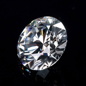 6.50mm bianco macchina di forma di taglio rotondo <span class=keywords><strong>pietra</strong></span> naturale Cz gemme per gioielli - Product Image 2