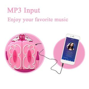 Set Trucco Principessa con Specchio - Tavolo da Toeletta con Funzioni Luce e Suono, Ingresso MP3, in Plastica, Unisex, Giocattolo per Bambini - Product Image 6