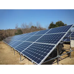 Système de ferme solaire rayonnage au sol solaire support de montage au sol haute qualité énergie solaire puissance estrutura solo