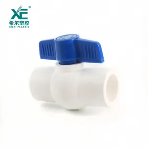 Màu Xanh Bướm Nhựa Xử Lý Pvc Nông Nghiệp Thủy Lợi Nhỏ Gọn Ball Valve