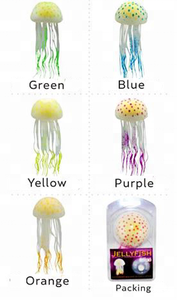 AM001121DB6-medusas artificiales de silicona con efecto brillante, Aurelia Aurita, para acuario, accesorios de decoración - Product Image 4