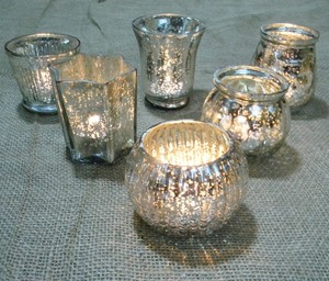 Handmade Stylish Ins Style Mercury Glass <b>Tealight</b>/Votive <b>Holder</b> Other Candle <b>Holders</b> Lanterns Candle Jars Vinita Impex Weddings - Product Image 1