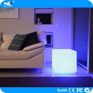 Cubo LED para Exteriores/ Cubo Luminoso LED/ Muebles de Plástico LED para Decoración de Bares y Discotecas - Product Image 3