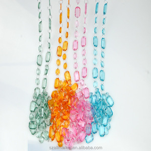 9.2m <strong>Long</strong> Luxury Acrylic Crystal Octagon l Bead <strong>Curtain</strong> for Events and Wedding Decoration - Product Image 1
