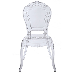 Silla Transparente Estilo Princesa <span class=keywords><strong>de</strong></span> <span class=keywords><strong>Policarbonato</strong></span>, Silla Belle Époque <span class=keywords><strong>de</strong></span> Resina Transparente - Product Image 2