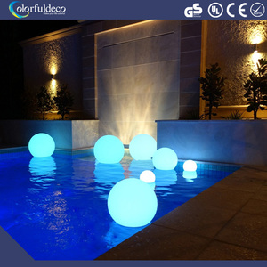 batteria ricaricabile galleggiante impermeabile telecomando incandescenza illuminata lampadina di RGB luce della sfera per pisci - Product Image 1