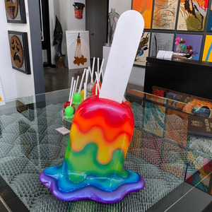 Statuette <span class=keywords><strong>in</strong></span> <span class=keywords><strong>Resina</strong></span> di Ghiaccioli Miniatura per Decorazione d'Interni, Gallerie d'Arte o Vetrine - Product Image 4