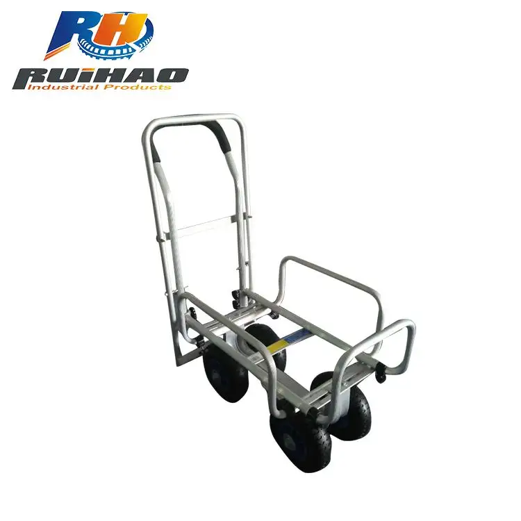 Aluminum Alloy 4 wheel Foldable Tool Cart Folding Hand Trolley