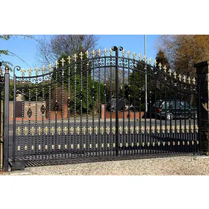 Tùy Chỉnh Hiện Đại Ranh Giới Tường Gates Từ Nhà Máy/Cổng Sắt Thiết Kế/Mạ Kẽm Sắt Hàng Rào