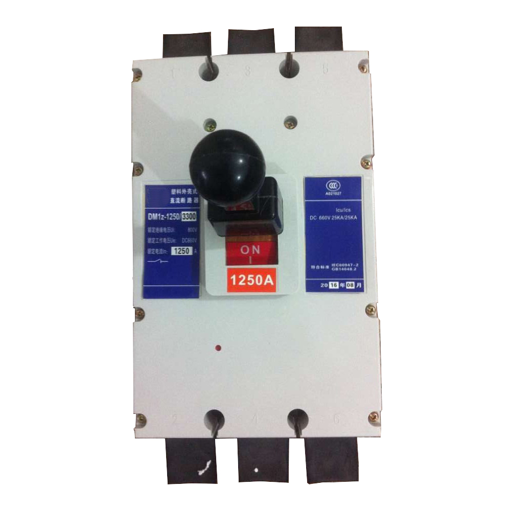 DC MCCB 1250A 1200A 1000A 3極 1000V 660V 500V 250V 60V 48V 3P DM1z