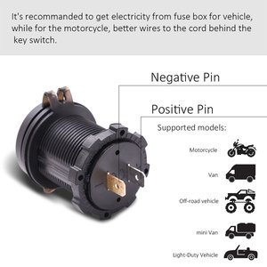 <span class=keywords><strong>Prise</strong></span> de courant de chargeur rapide <span class=keywords><strong>USB</strong></span> <span class=keywords><strong>12v</strong></span> -24v QC3.0 avec <span class=keywords><strong>voltmètre</strong></span> numérique LED pour marine, bateau, moto, camion - Product Image 5