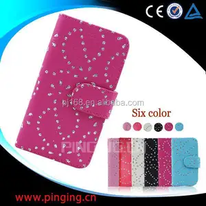 china supplier phone cases snow flower cover leather case for Nokia Lumia 208