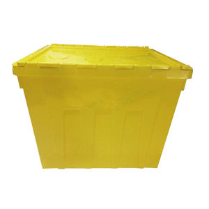 Empilage chargement 200 kg Heavy duty PP en plastique couvercle attaché le déplacement de stockage <span class=keywords><strong>caisse</strong></span> de nidification - Product Image 4
