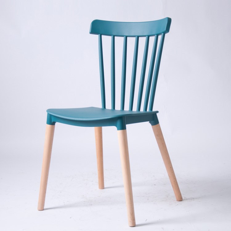 Blue wooden deck chair