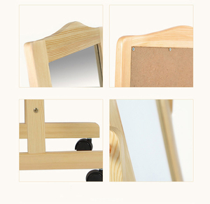 150*30cm <strong>Pine</strong> Wood Frame Standing <strong>Mirror</strong> for Dressing Room With Wheels Floor <strong>Mirror</strong> Full Length <strong>Mirror</strong> Miroir Spiegel Espejo - Product Image 6