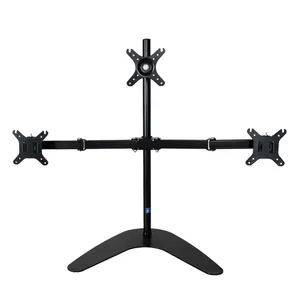 Steady suporte de mesa totalmente motiontriplo, braços independentes, montagem de mesa para 3 tela lcd led computador até 24 polegadas