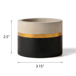 Set di <span class=keywords><strong>Quattro</strong></span> Mini Vasi in Cemento Dipinti a Mano, Moderni, Lussuosi, Ecologici e Durevoli per Piante - Product Image 3