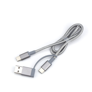 Práctico y conveniente para llevar a 1 m nylon trenzado usb 5 <span class=keywords><strong>v</strong></span> 2.4a tipo <span class=keywords><strong>c</strong></span> cable de datos del teléfono - Product Image 2