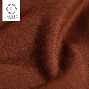 8788 50% laine 10% alpaga brossé mohair polaire caramel laine tissu pour vêtement - Product Image 5