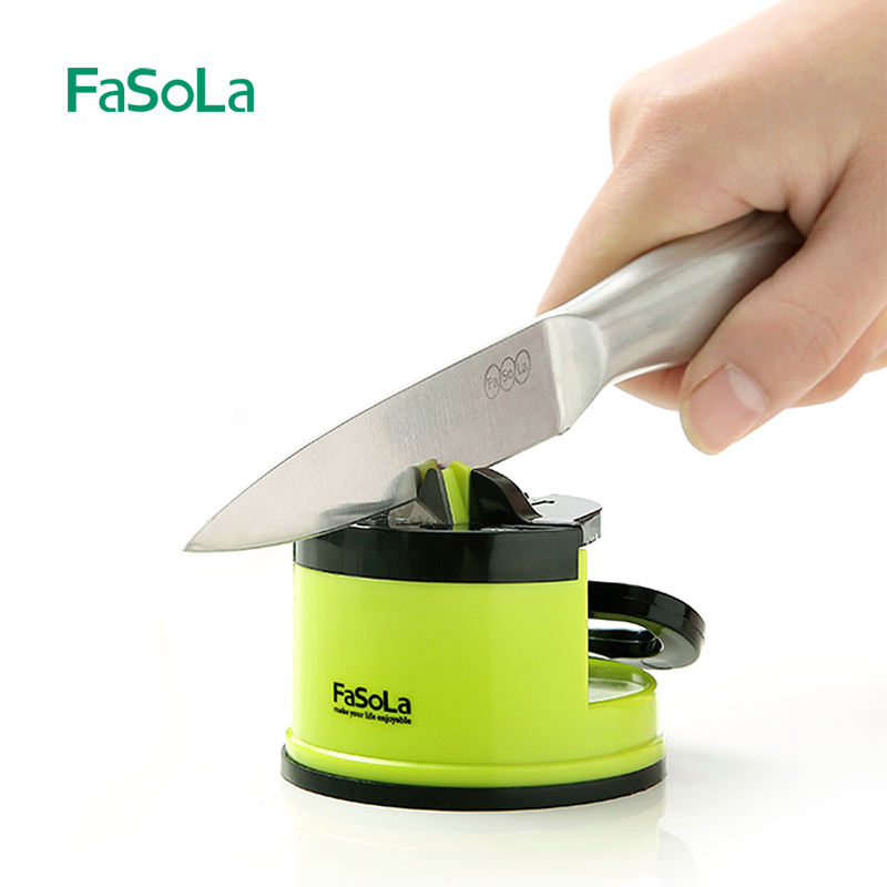 FaSoLa Mini Handheld Kitchen Grind Stones Professional Knife Sharpener for Knives Serrated Blades Kitchen Knife Accessories