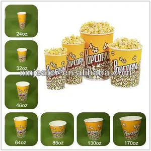 Wegwerp Papier Popcorn Emmer 85Oz Popcorn Tub