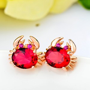 Pendientes <span class=keywords><strong>de</strong></span> tuerca con forma <span class=keywords><strong>de</strong></span> cangrejo <span class=keywords><strong>de</strong></span> cristal chapado en <span class=keywords><strong>oro</strong></span> rosa <span class=keywords><strong>de</strong></span> plata <span class=keywords><strong>de</strong></span> ley S925 <span class=keywords><strong>para</strong></span> <span class=keywords><strong>mujer</strong></span> - Product Image 5