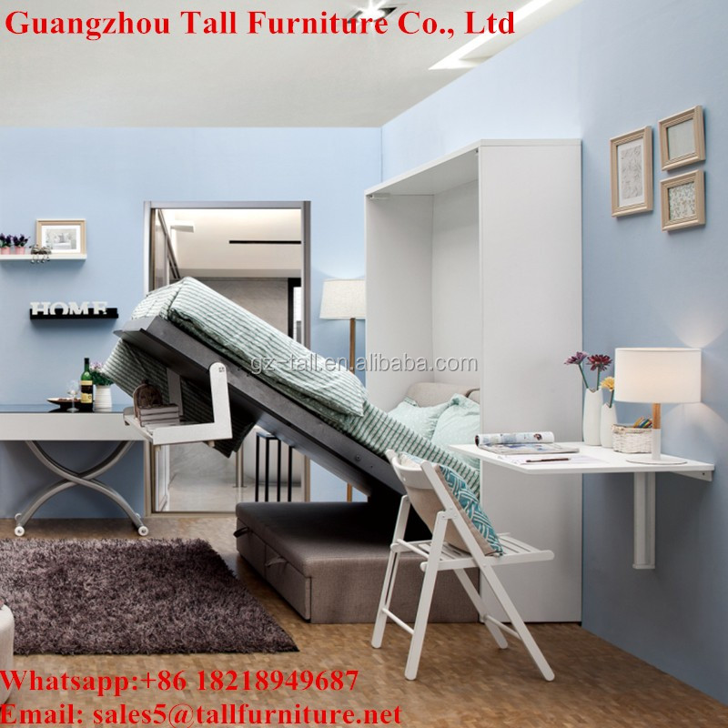 Экономия пространства мебель Мерфи Wall Bed С Диван Для Отеля TA-K18