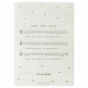 Cuaderno <span class=keywords><strong>de</strong></span> composición <span class=keywords><strong>de</strong></span> música con teléfono <span class=keywords><strong>de</strong></span> papel rayado con encuadernado cosido - Product Image 1