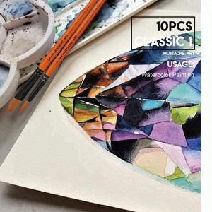 Set di 10 Pennelli Acrilici MUSTACHE, Forniture Artistiche all'Ingrosso, Pennelli per Pittura - Product Image 4