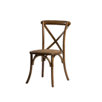 Chaise de bureau en bois massif moderne, à dossier X, mobilier d'hôtel, de Style Commercial, pour mariage extérieur et événement