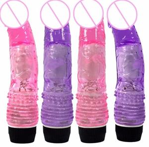 Cheap Price Sex Toy Artificial Vibrating Jelly Realistic Dildo Penis Vibrator For Women