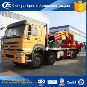 中国最大的 8x4 180ton 重型 howo 折叠吊臂卡车起重机，质量好