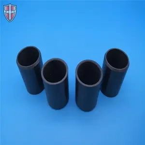 Ceramic Tubes Suppliers Polished High Wear Resistance Black Silicon Nitride Ceramic Tube