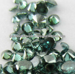 Azul Color de diamantes Natural genuino gemani se diamantes ronda brillante corte de 0,01 a 0,12; 7903232, excelente SI1 a I3 - Product Image 2