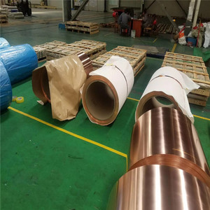 C11000 <strong>Copper</strong> Coil Thin 0.12mm Insulated Double Conductive Earthing <strong>Copper</strong> <strong>Strip</strong> - Product Image 2