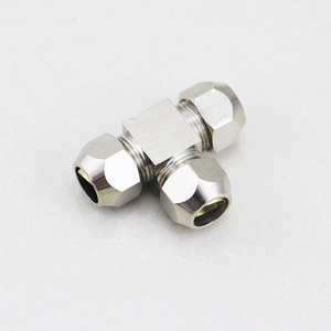 Nữ Threaded Đúp Ferrule 3 Cách Phụ Kiện Đường Ống Bằng Western Union <span class=keywords><strong>TEE</strong></span> Ống Cắt Tay Áo Phụ Kiện Khí Nén - Product Image 1