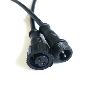 Tùy chỉnh 2 pin 12V <span class=keywords><strong>DC</strong></span> kết nối không thấm nước Nam Nữ phích cắm cho ngoài trời 8mm 12mm 16mm - Product Image 2