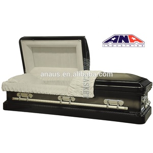 <span class=keywords><strong>ANA</strong></span> spazzolato rotonda angolo 18ga acciaio inox funerale forniture di metallo bara scrigno - Product Image 2