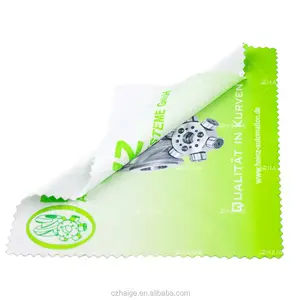 Custom brand print microfiber glasses cleaning cloth