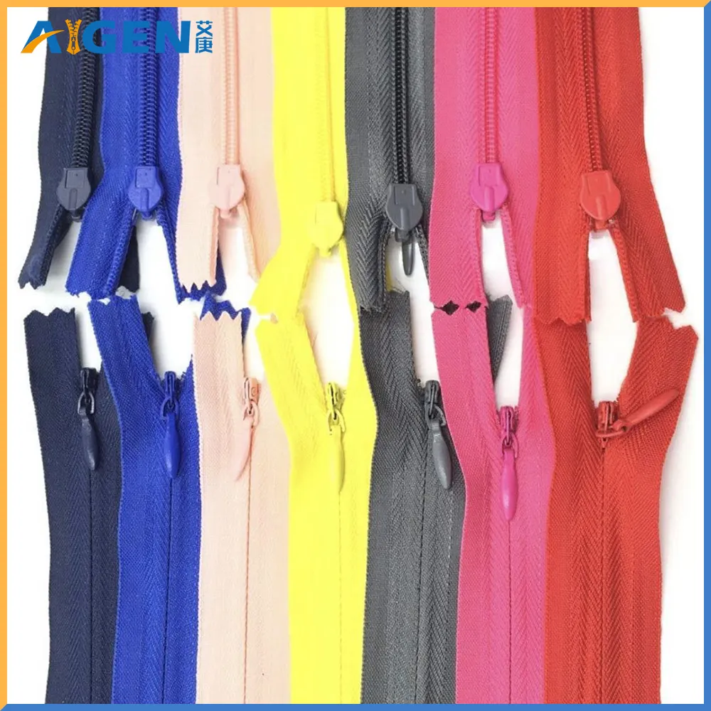 #3 Khóa Kéo Vô Hình DIY Nylon Cuộn Dây Kéo Cho May Quần Áo Đệm Gối Tailor Tool