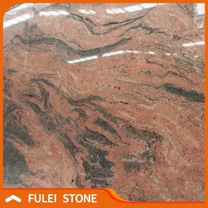 Import india red granite indian aurora juparana granite