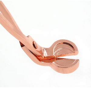 Luxury Wholesale Stock Custom Logo Rose Gold Sharp <strong>Candle</strong> <strong>Wick</strong> <strong>Trimmer</strong> for Cutting Wood <strong>Wicks</strong> and Cotton <strong>Wicks</strong> - Product Image 4