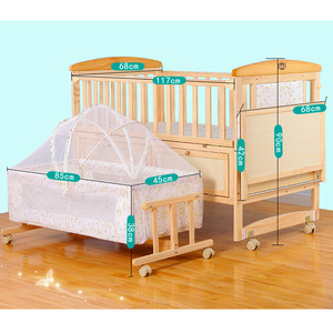 2018 más popular de madera de pino Multipurpose cuna cama precios/plegable cuna - Product Image 1