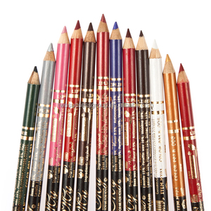 Ensemble de crayons Eyeliner imperméables à double tête avec manche en rondin 12 pièces avec taille-crayon - Product Image 4
