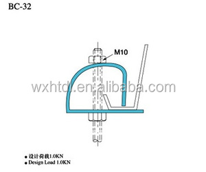 Xây dựng bằng thép không gỉ <span class=keywords><strong>Hardware</strong></span> Reversible C kiểu dầm kẹp - Product Image 2