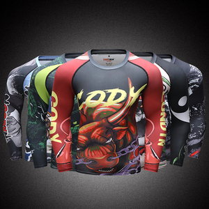 Camiseta <span class=keywords><strong>de</strong></span> <span class=keywords><strong>Manga</strong></span> Larga para Hombre, Personalizada con Estampado Completo, Diseño <span class=keywords><strong>de</strong></span> Tatuaje, Impresión Digital, Transpirable y <span class=keywords><strong>de</strong></span> Secado Rápido - Product Image 2