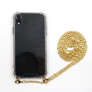 Pendentif à <span class=keywords><strong>collier</strong></span> pour téléphone portable, <span class=keywords><strong>coque</strong></span> transparente Anti-chute, étui de téléphone portable résistant aux chocs avec chaîne en métal pour <span class=keywords><strong>Samsung</strong></span> S8 S9 <span class=keywords><strong>S10</strong></span> Plus Pro - Product Image 3