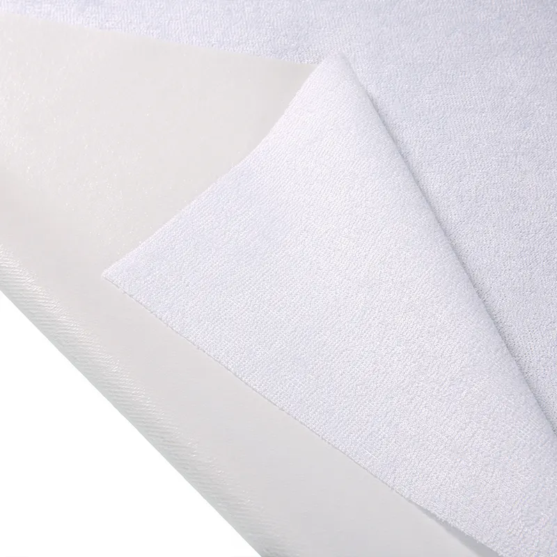 Домашний текстиль, Бамбуковая хлопковая махровая ткань, ламинированная 0,02 мм полиуретановая водостойкая дышащая ламинированная ткань для постельных клопов